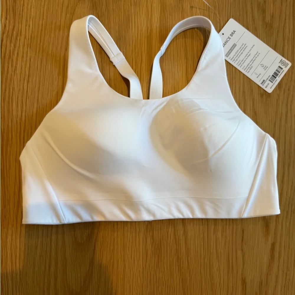 NWT! Athleta Advance Adjustable Racerback Bra 36B White - Picture 6 of 10